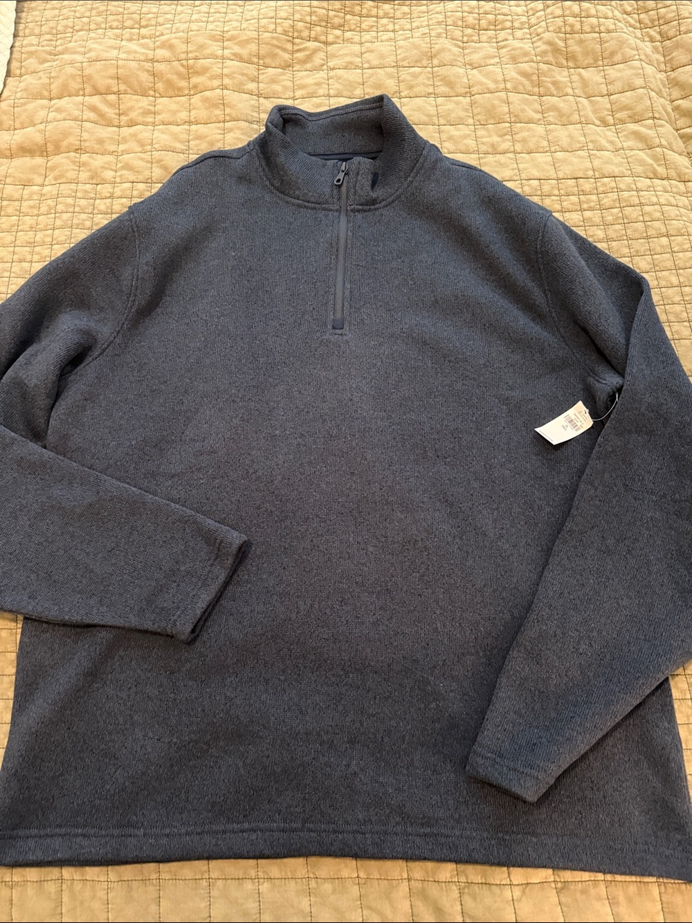 Men's Half-Zip Pullover Sweater - navy
